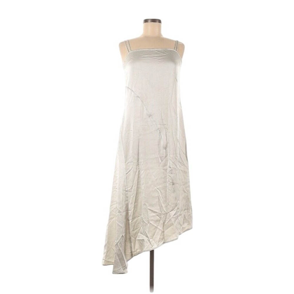 NWT Nap Medium double strapped slip dress light grey MSRP $178